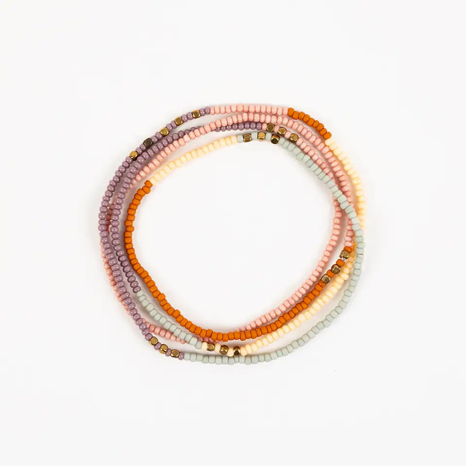 Beaded Stretch Necklace / Wrap Bracelet