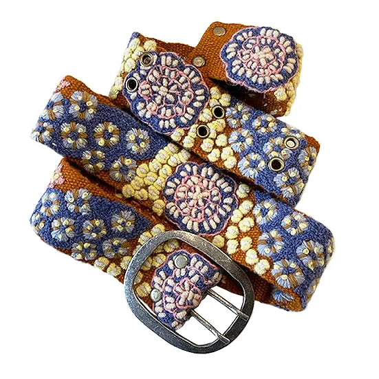 Jenny Krauss Blue Skies Embroidered Belt