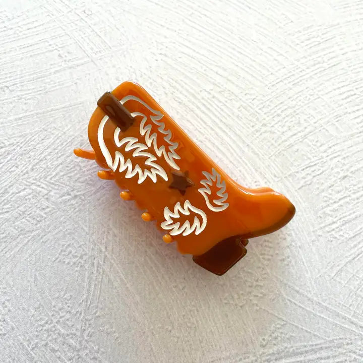 Eco Cowboy Boots Hair Claw Clip