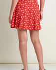 Freesia Wrap Skirt: Crabapple Print