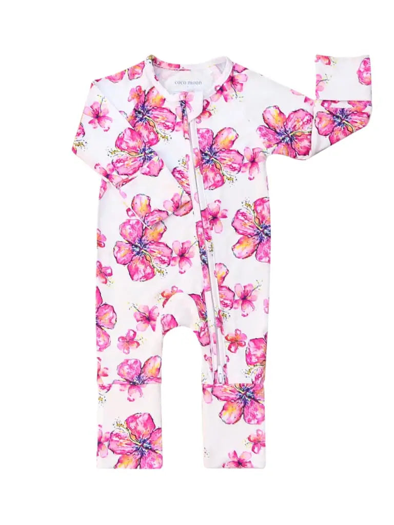 Hibiscus Kiss Bamboo Coverall