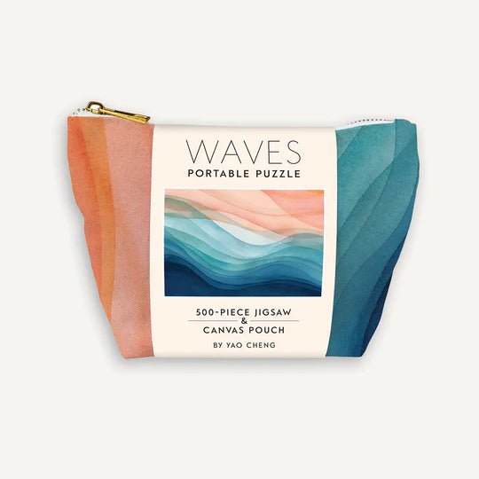 Portable Puzzle in a Canvas Pouch