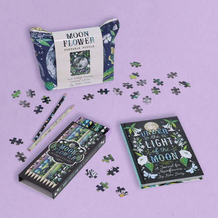 Portable Puzzle in a Canvas Pouch