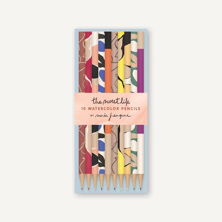 The Sweet Life 10 Watercolor Pencil Set