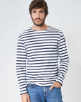Breton M's Long Sleeve Striped Crew Neck T-Shirt