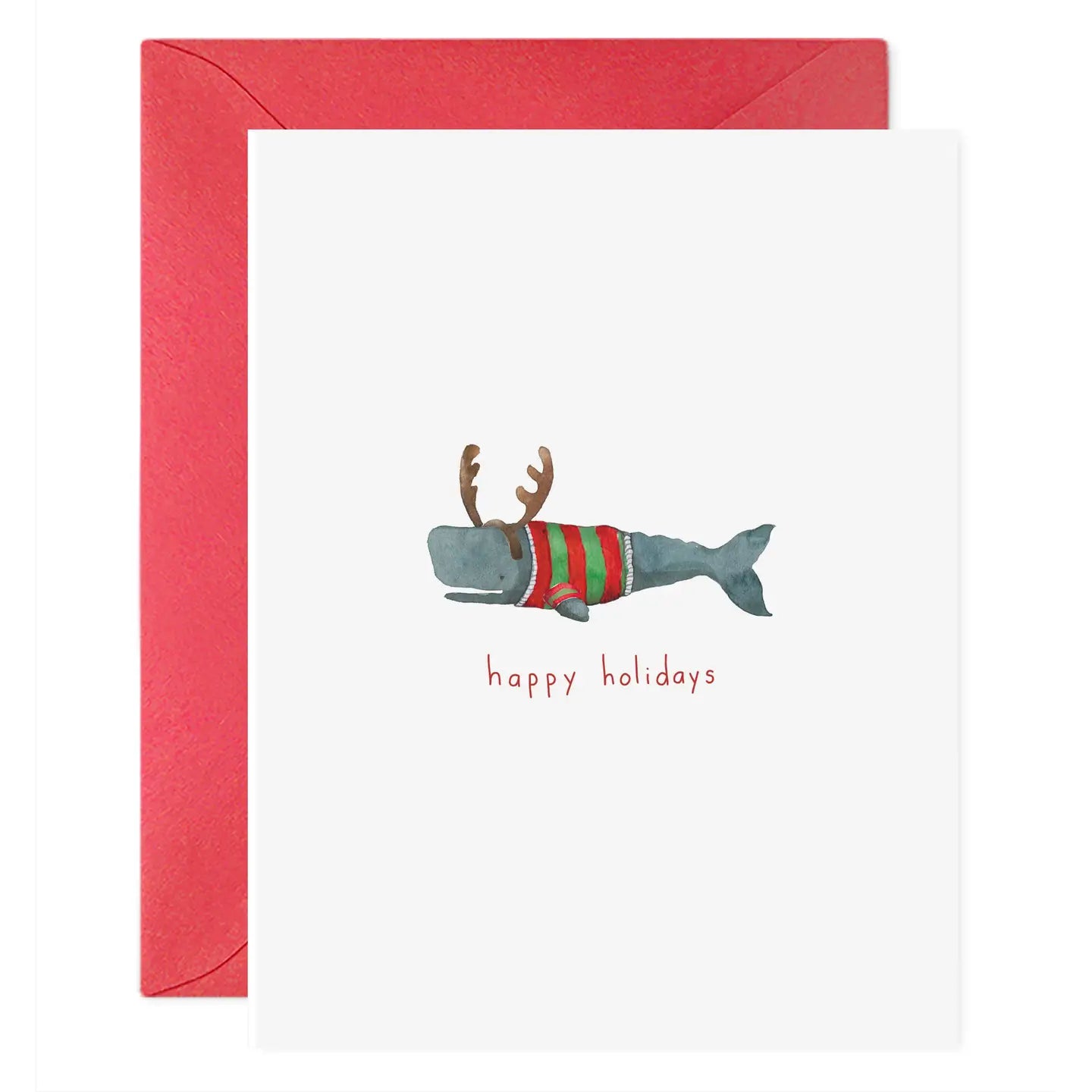 E.Frances Christmas Whale Card Christmas Greeting Card