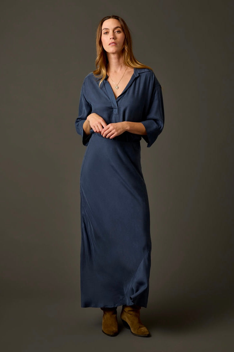Tess Kindsilk Skirt: Washed Charcoal