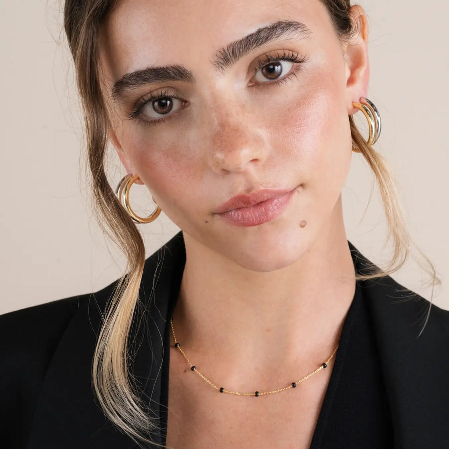JK Everyday Gold Hoop Earrings-Large