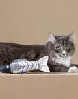 Something's Fishy Canvas Kicker Cat Toy