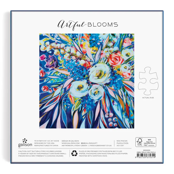 Artful Blooms: 500 Piece Puzzle