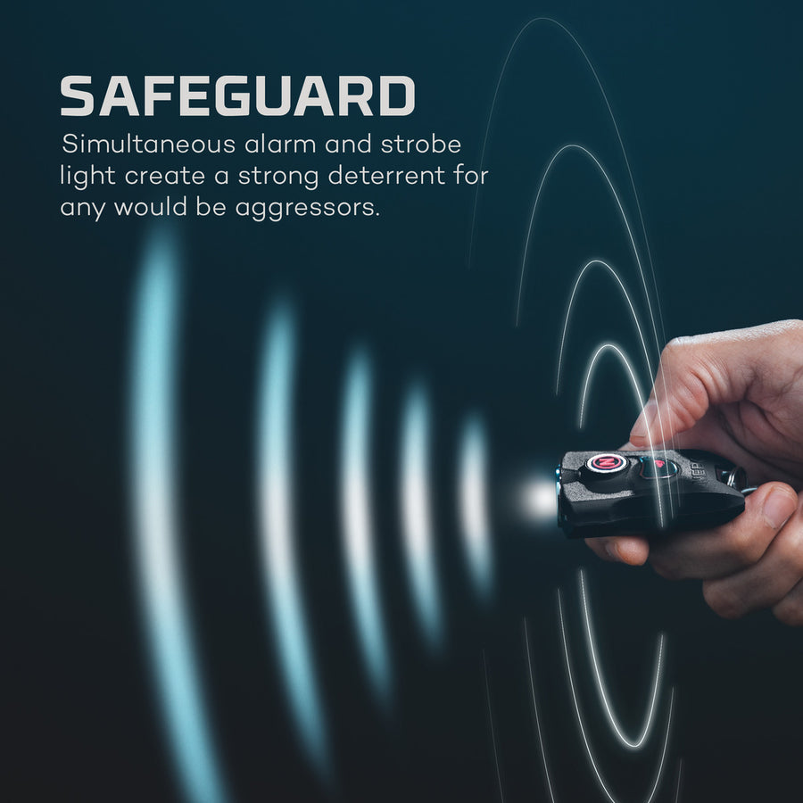 Mypal Rechargeable Keychain Light and Safety Alarm