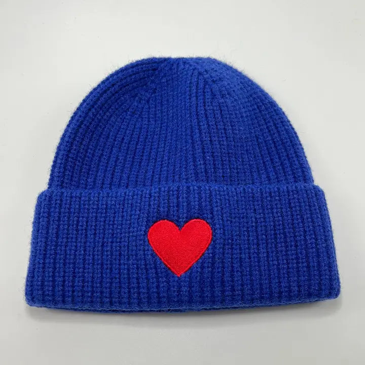 Heart Cotton Beanie Hat