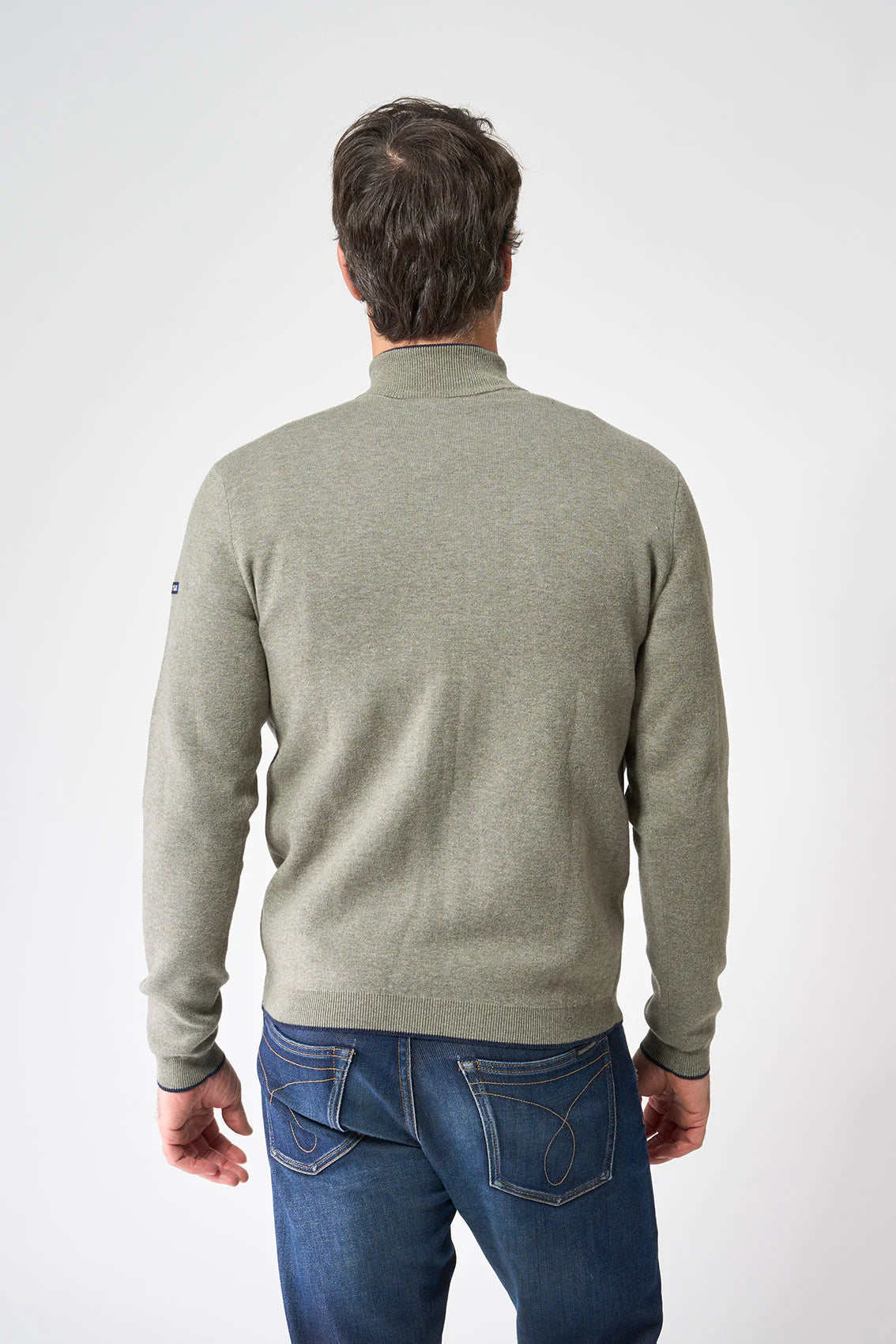 Batela Men's Cotton Full Zip Cardigan Sweater