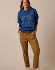 Zoe Twill Pant: Walnut