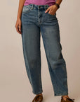 Dana Barrel Pant: Blue Ridge
