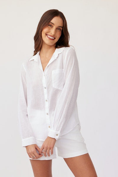 Bella Dahl Pocket Button Down Shirt