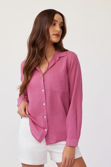 Bella Dahl Pocket Button Down Shirt