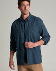 Kuhl Revolvr Long Sleeve Flannel Shirt- Mutiny Blue
