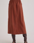 Bella Dahl Back Slit Skirt - Autumn Amber