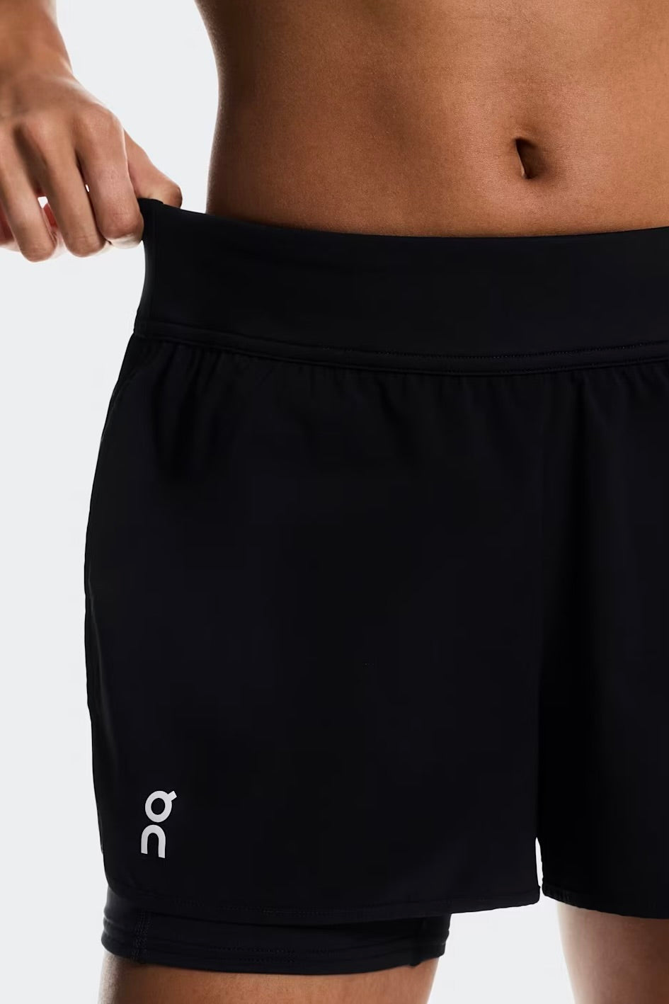 On Women's 3" Court Shorts 2-in-1 -Black
