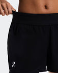 On Women's 3" Court Shorts 2-in-1 -Black