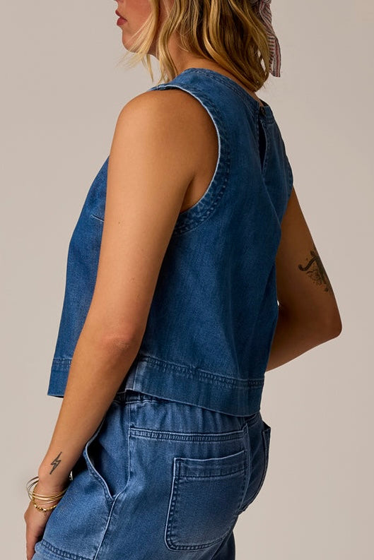 Susie Denim Tank Top