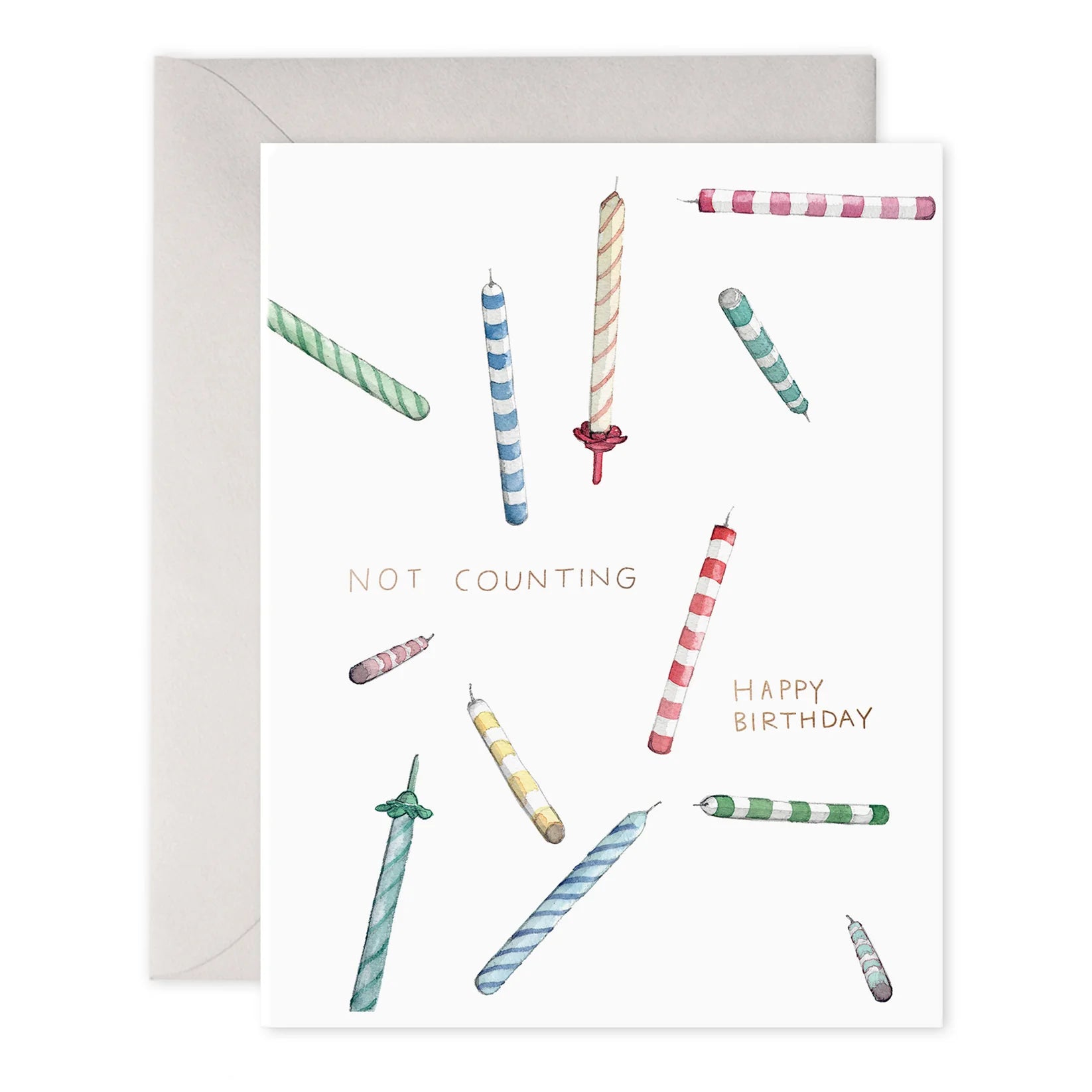 E. Frances Not Counting Candles Birthday Greeting Card