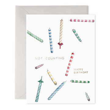 E. Frances Not Counting Candles Birthday Greeting Card