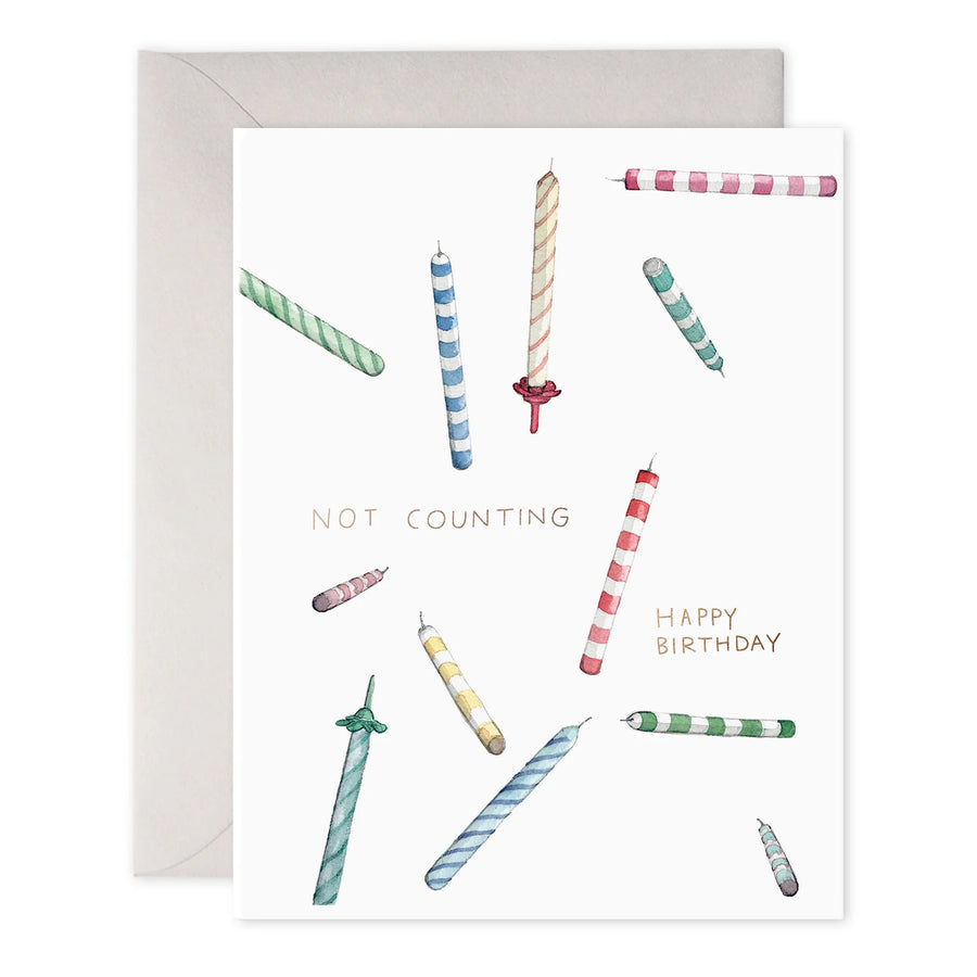 E. Frances Not Counting Candles Birthday Greeting Card
