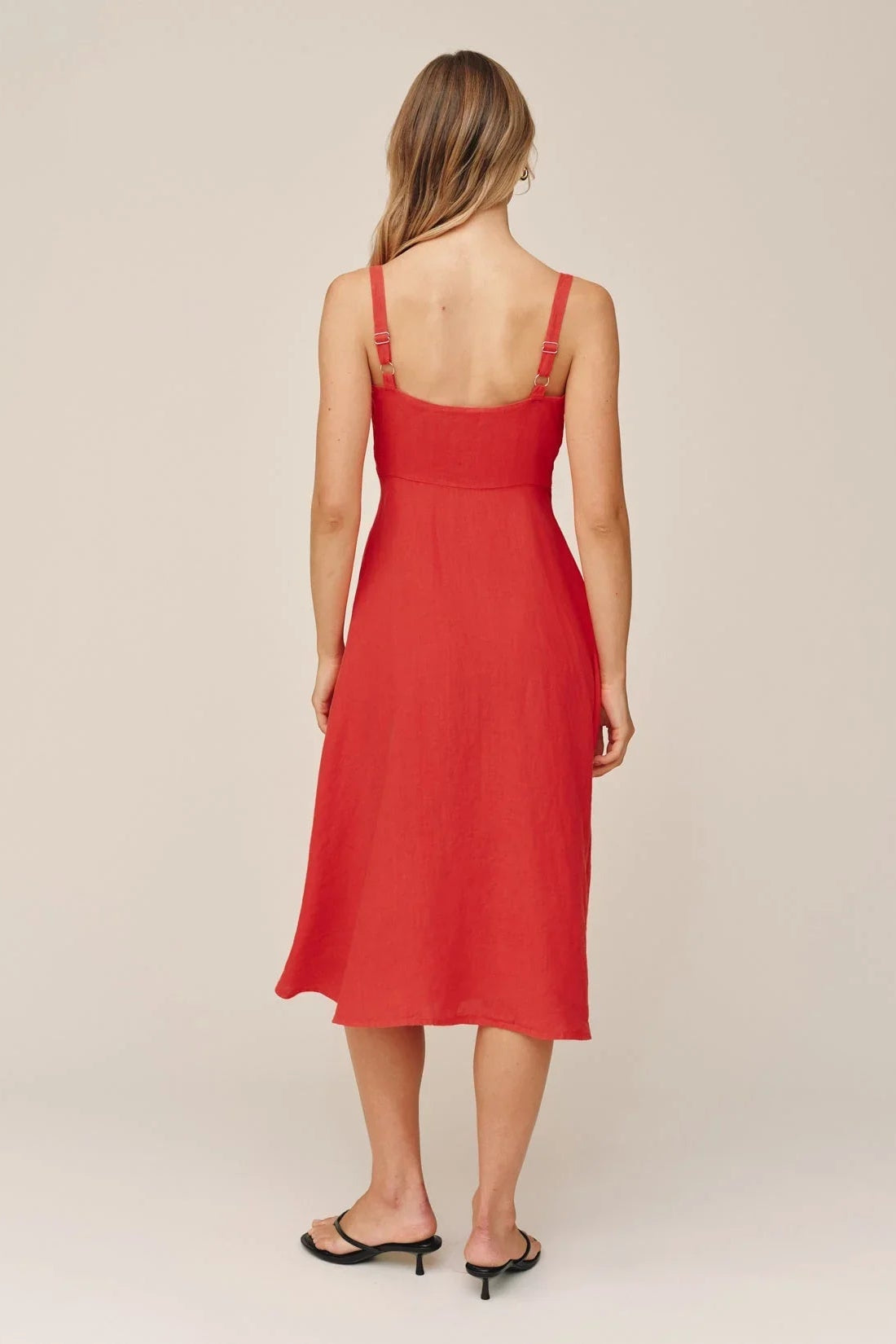 Bella Dahl Apron Midi Dress-Scarlet Sand