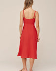 Bella Dahl Apron Midi Dress-Scarlet Sand
