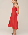 Bella Dahl Apron Midi Dress-Scarlet Sand
