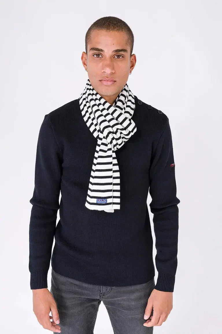 Breton Wool Striped Scarf