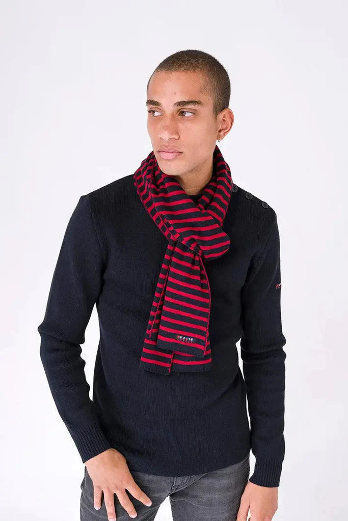Breton Wool Striped Scarf