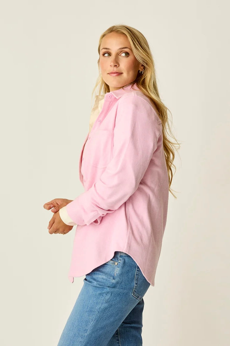 Fairbanks Supersoft Long Sleeve Shirt: Mauve Heather