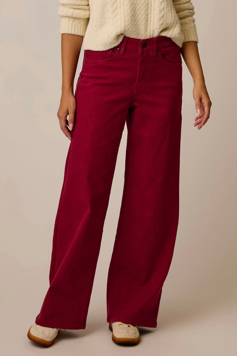 Audrey Wide Leg Denim Pants