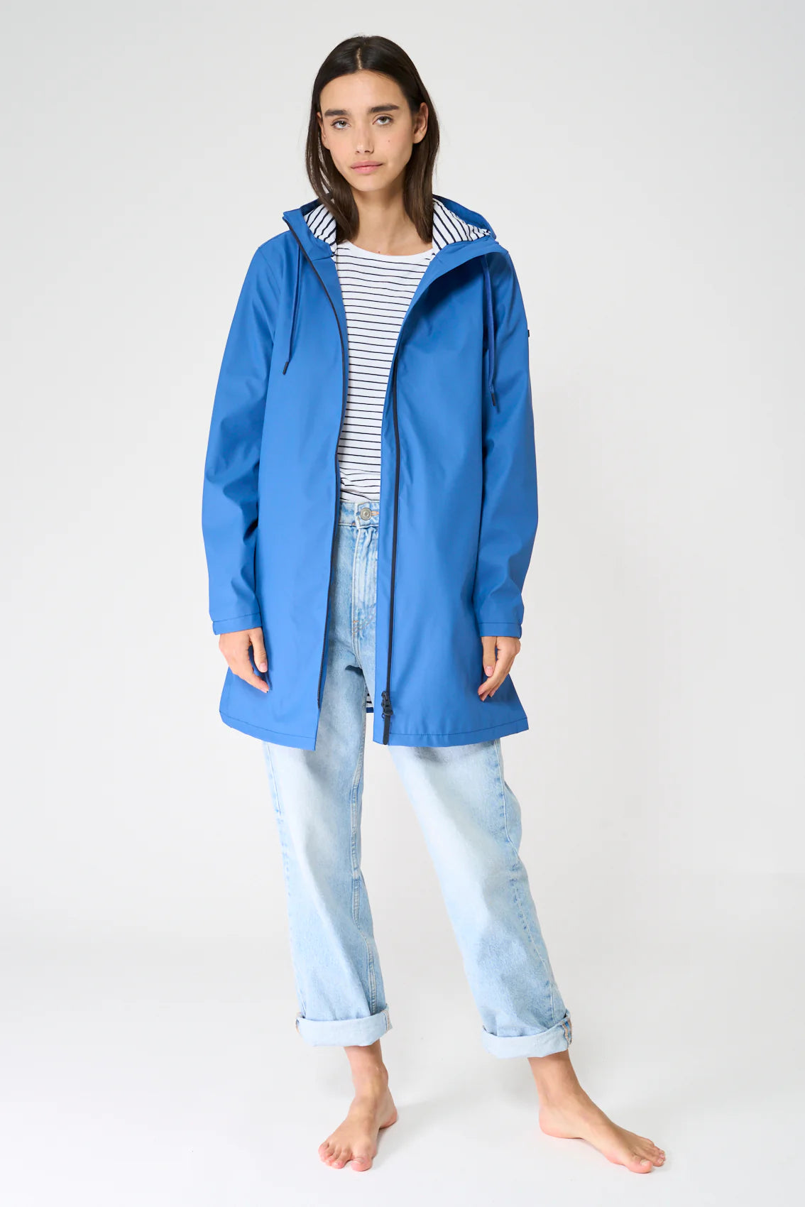 Cotton Lined Long W's Trench Rain Coat
