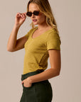 Carve Ever Tee-Gold Glow Stripe