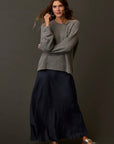Tess Kindsilk Skirt: Washed Charcoal