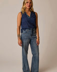 Audrey Wide Leg Denim Pants