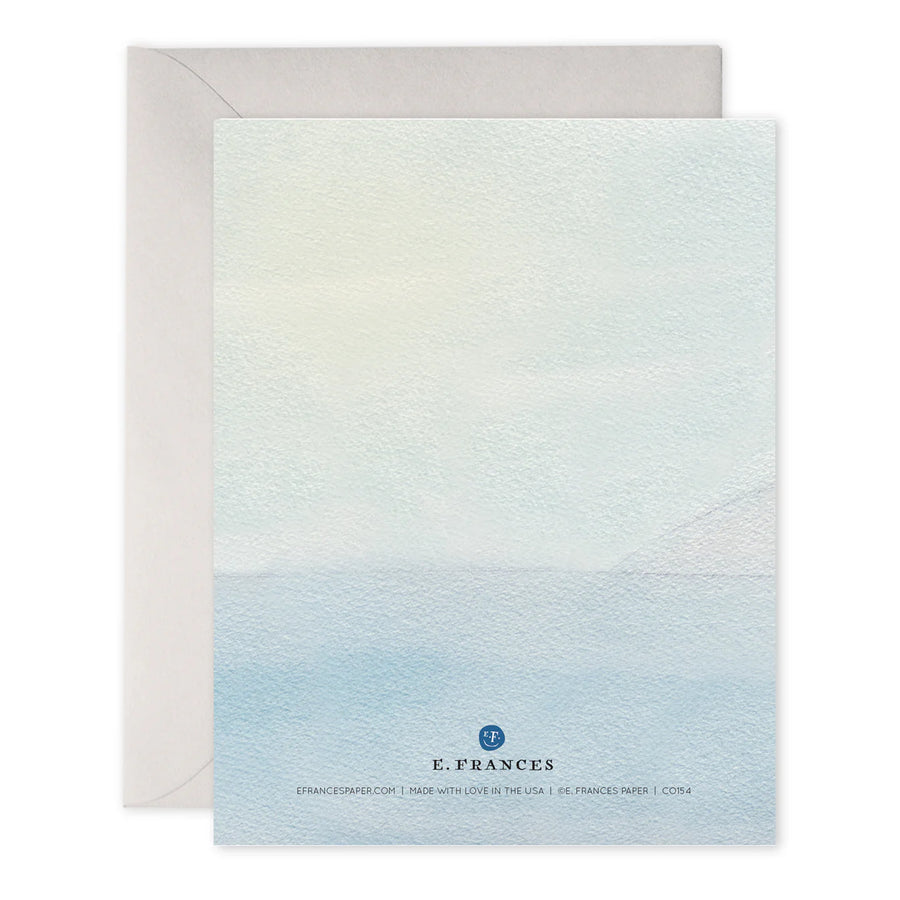 E. Frances Lighthouse Beacon Thinking of You Condolence Greeting Card