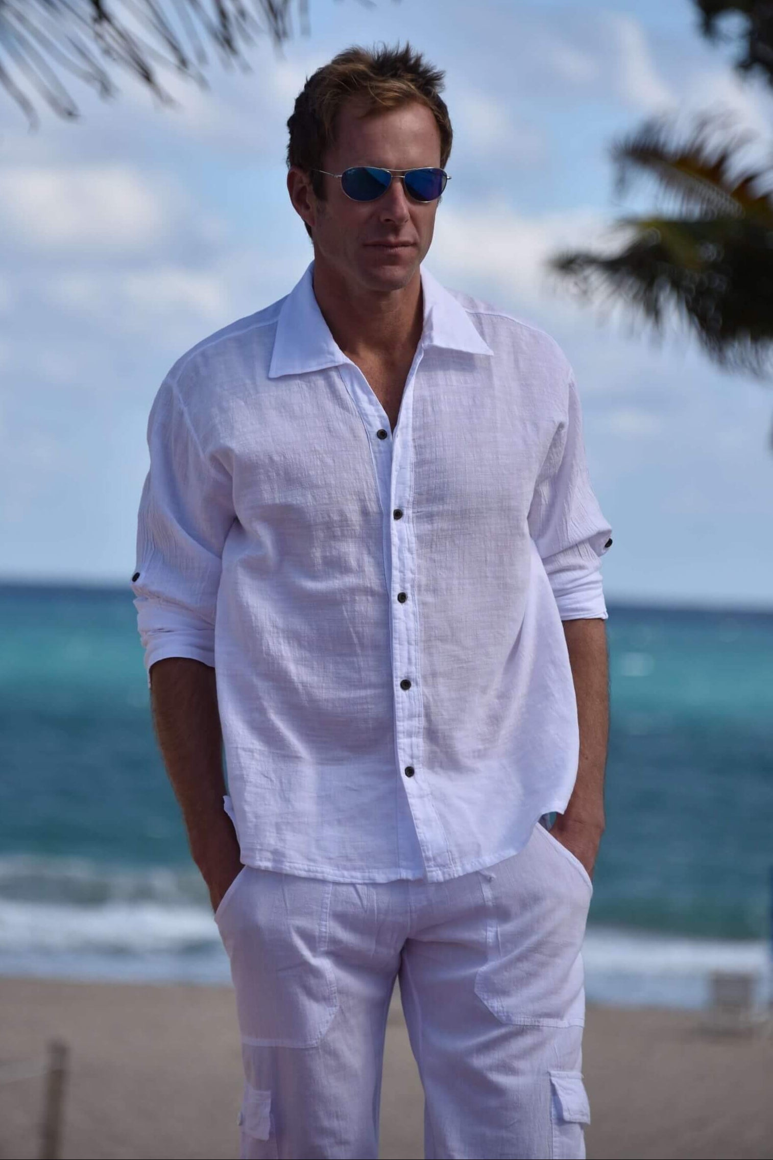 Harbor Men's Long Sleeve Cotton Harbor Shirt