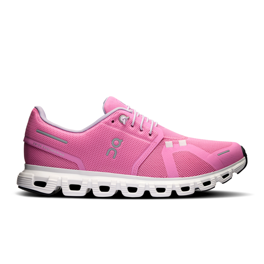 On Cloud 6 Women's - Raspberry/White