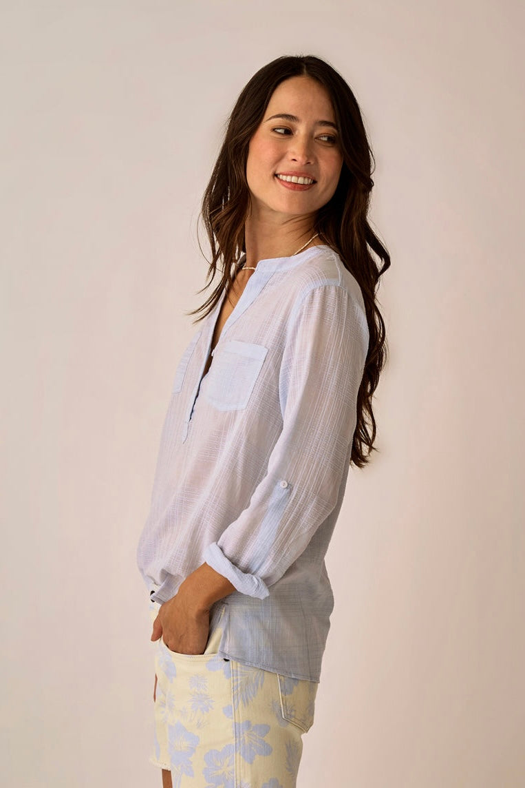 Dylan Textured Shirt: Arctic