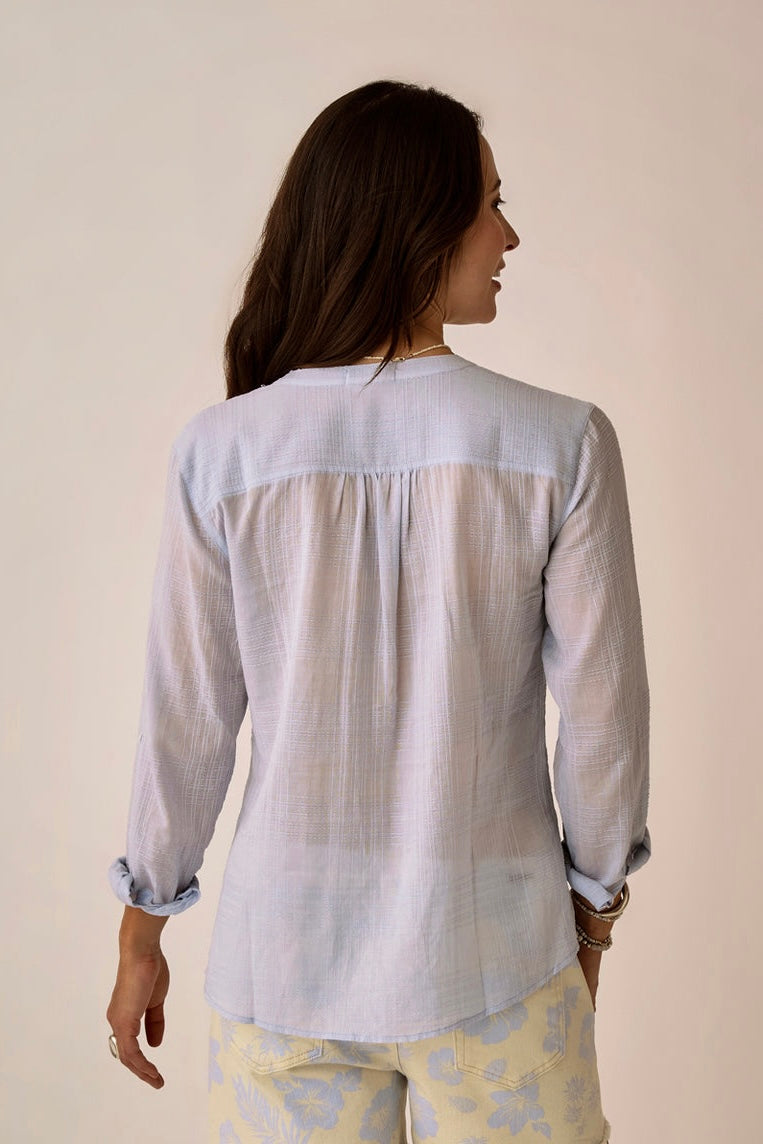 Dylan Textured Shirt: Arctic
