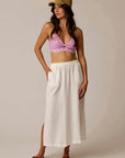 Yara Gauze Skirt-Cloud