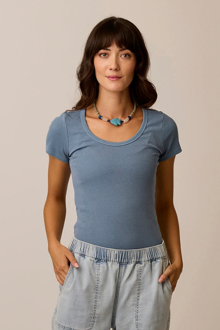 Carve Ever Tee-Blue Mirage