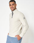 Batella M's Interlock 1/4 Zip Sweater