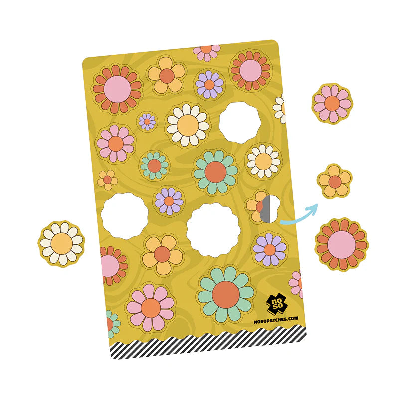 NOSO Dazzits 3.9 x 6" Sheet of Different Sized Repair Patches