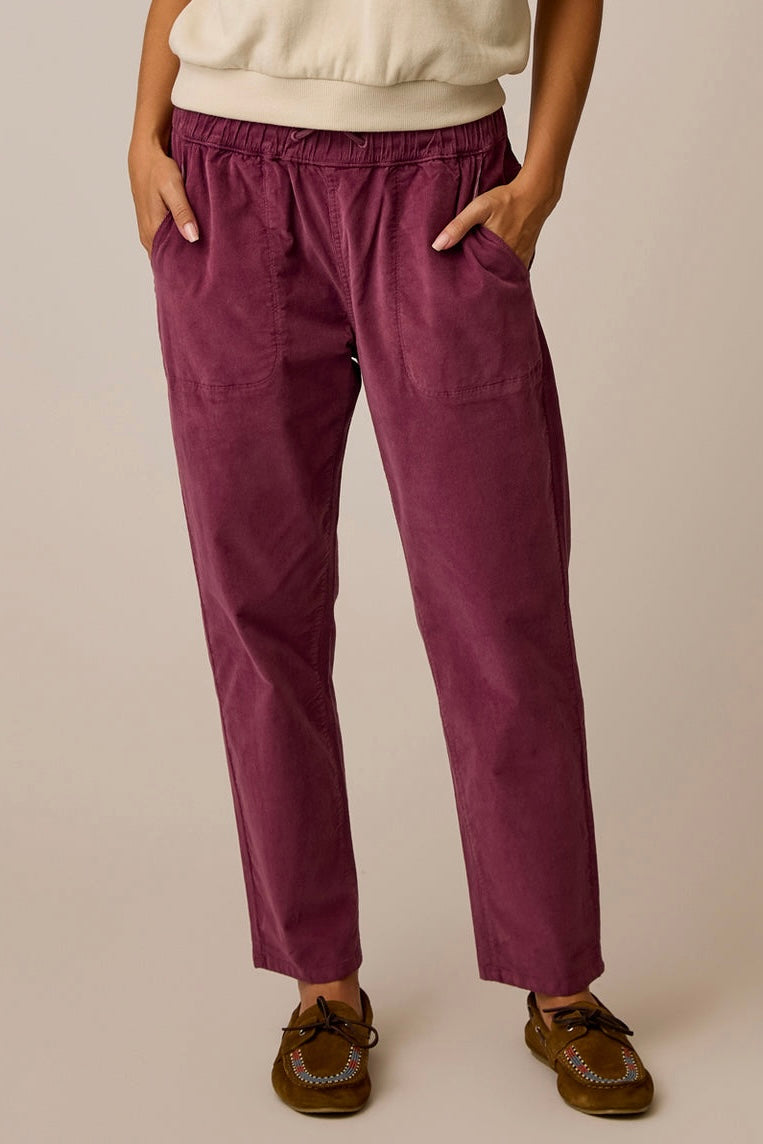 Zoe Buttercord Pant: Bramble